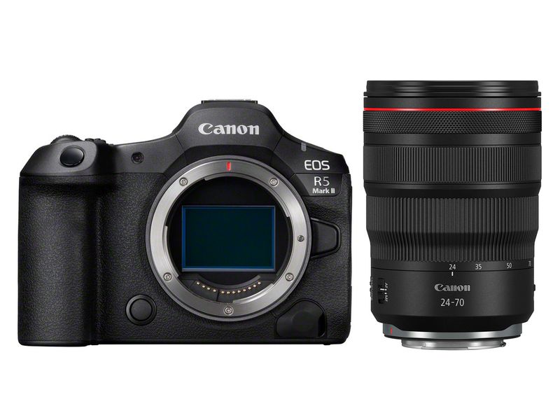 Canon Fotokamera EOS R5 Mark II Kit RF 24-70 mm F/2,8 IS US Leistungsstarke Kamera für Fotografen und Filmemacher aller Genres inklusive Objektiv