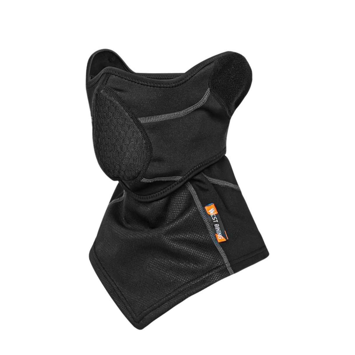 Thermo Bandana Schal Biker Sturm Maske (Motorrad / Ski / Fahrrad) - Schwarz