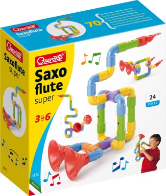 Quercetti - Saxofløjte Super - Byg-Selv Musiklegetøj - 24 Dele