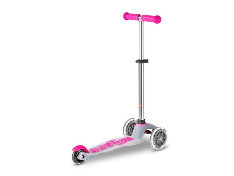 Micro Mobility Kickboard Mini Micro Deluxe Flux LED Neon Pi Kinderroller mit 3 Rädern