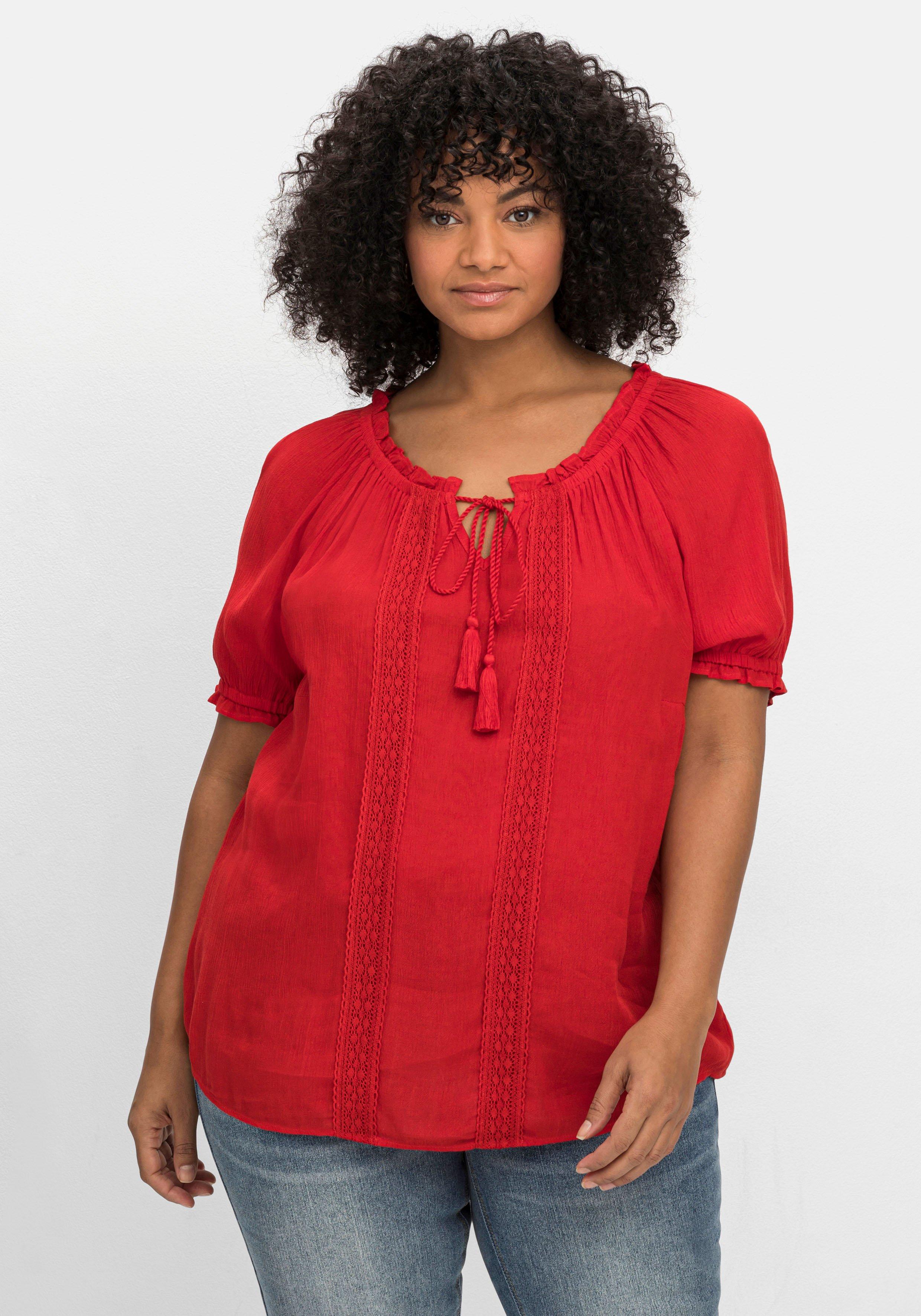 Tunika im Boho-Look, mit Crochet-Spitze