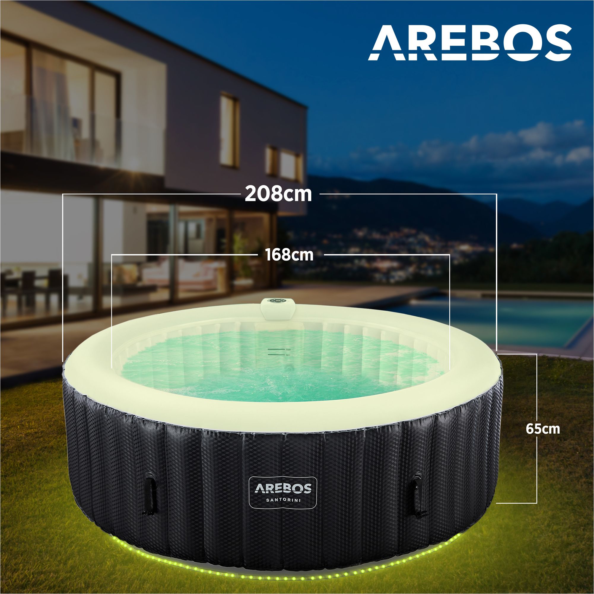 Spa Pool Sontorini rund 2.08m mit LED