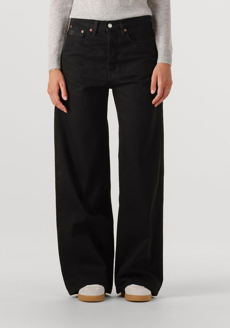 zwarte lois jeans wide jeans skater loose