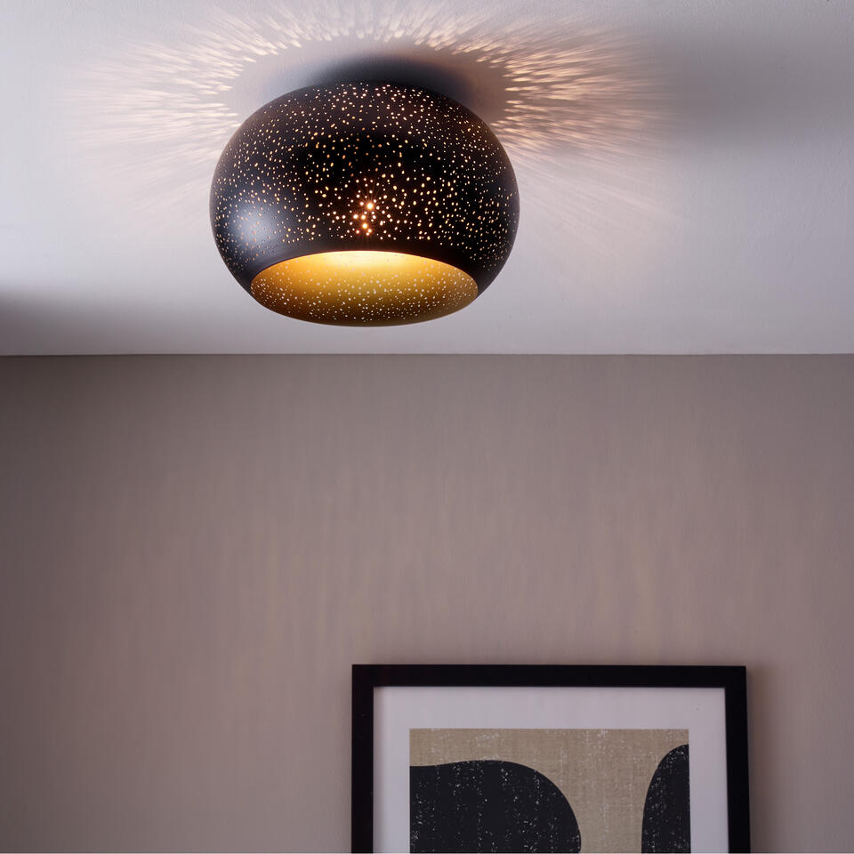 Plafondlamp Gemino Zwart