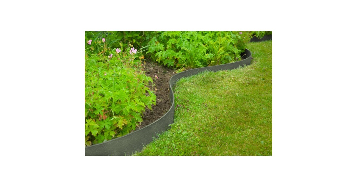 NatureBorderrand met textuur begrenzing  (Grijs, 5 mm - H 12 cm x 12 m)