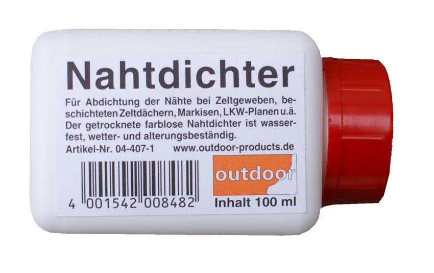 Nahtdichter mit PinselZur Abdichtung von Gewebenähten aller Art