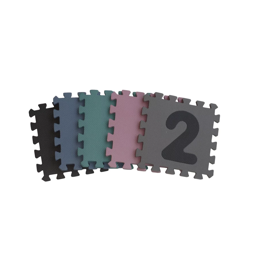 BabyDan Spielmatte grau mit Zahlen