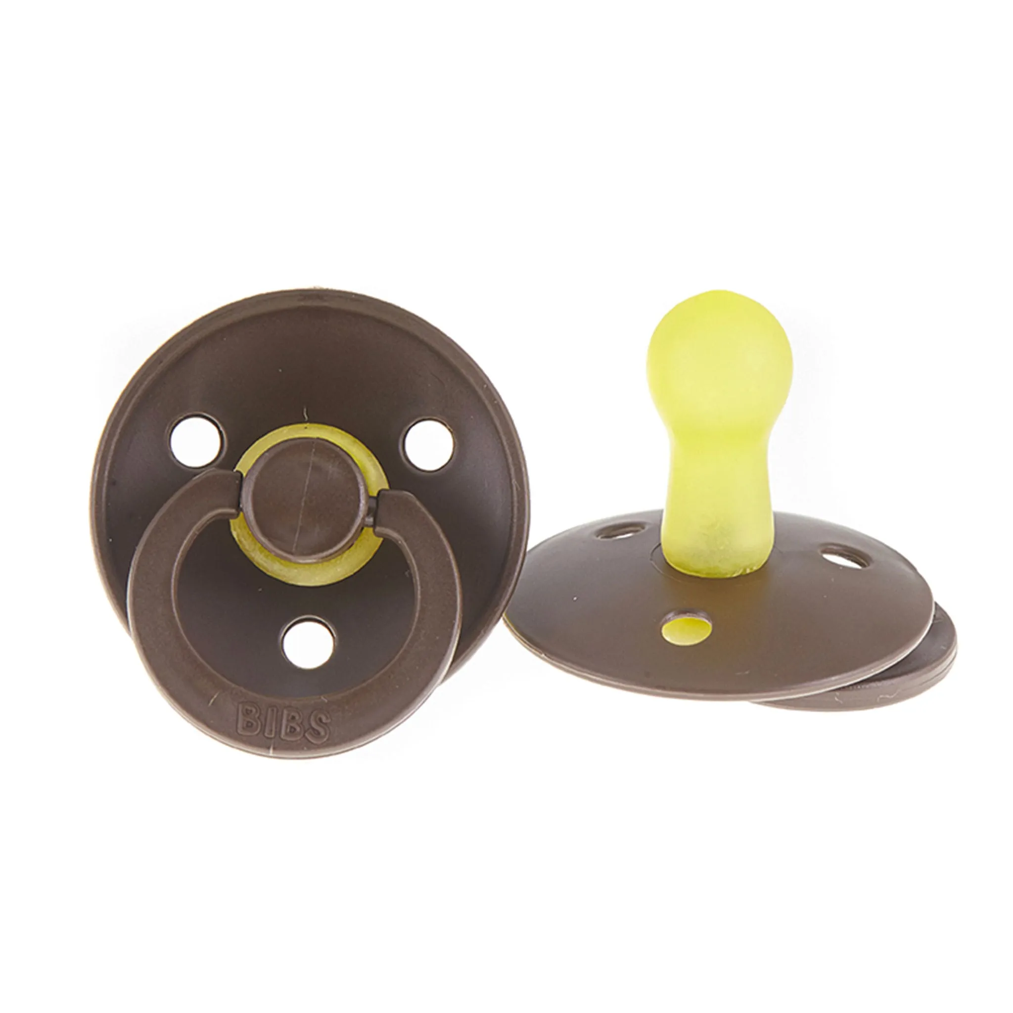 Bibs Suce Bibs 0-6mois Paquet de 2 - Chocolat (Grandeur 1)