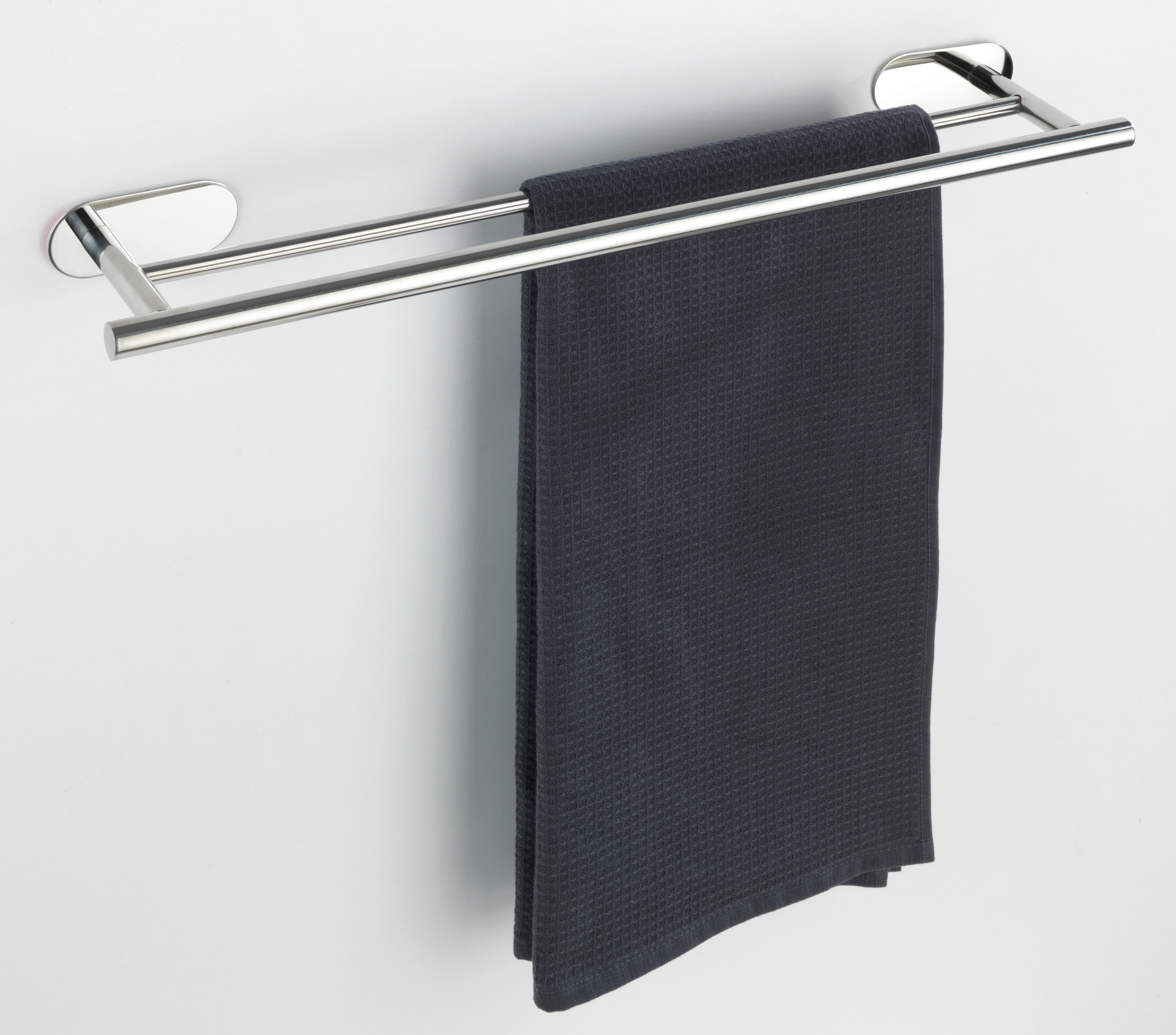 Wenko Orea turbo-loc handdoekhouder duo RVS glans