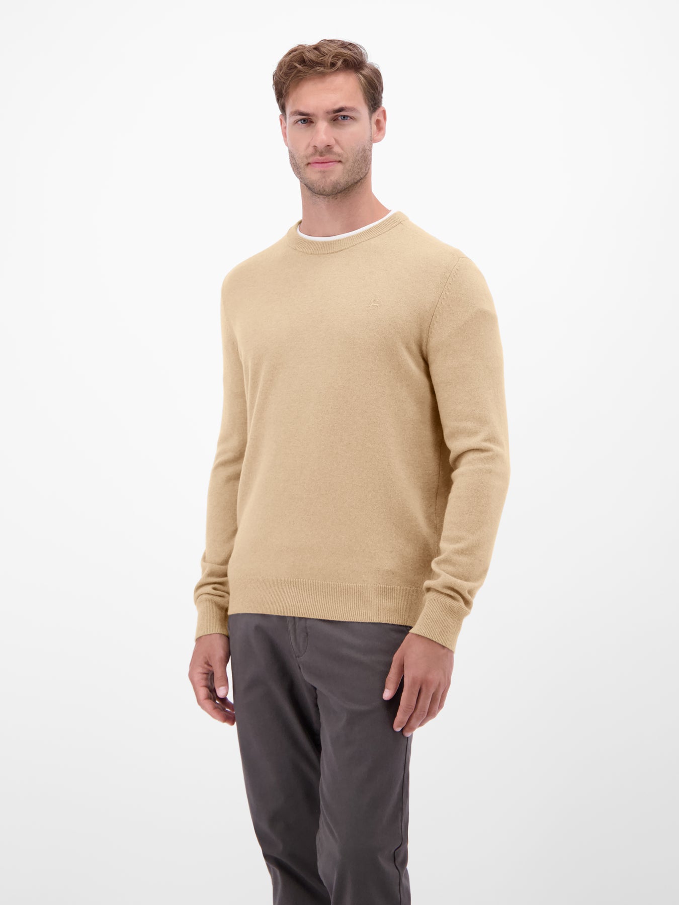 Strickpullover aus  Schurwoll-Kaschmir-Mix, stilvoll und entspannt