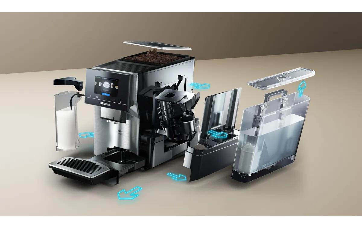 Kaffeevollautomat EQ700 integral TQ717D03 Edelstahl<br>Vollautomat für die Zubereitung verschiedener Spezialitäten