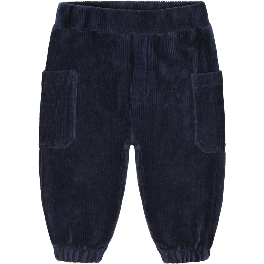 Køb Hust & Claire More Navy Gus Ribbed Velour