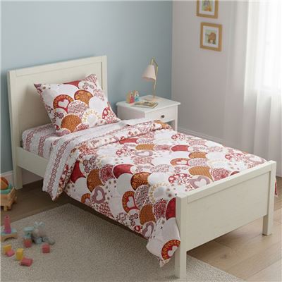 Linge de lit enfant motif écailles - BECQUET CRÉATION