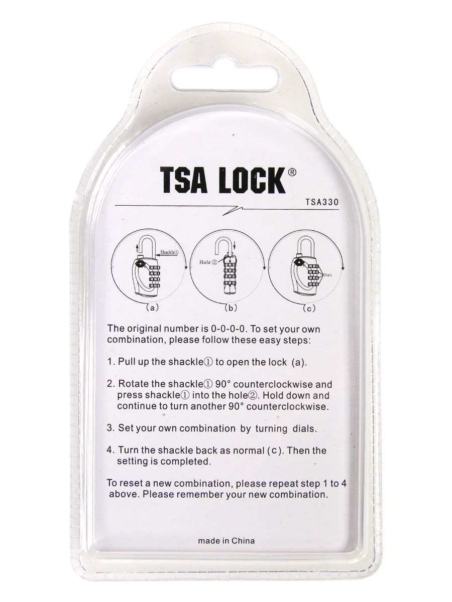 Cadenas À code TSA Airtex - 4 chiffres