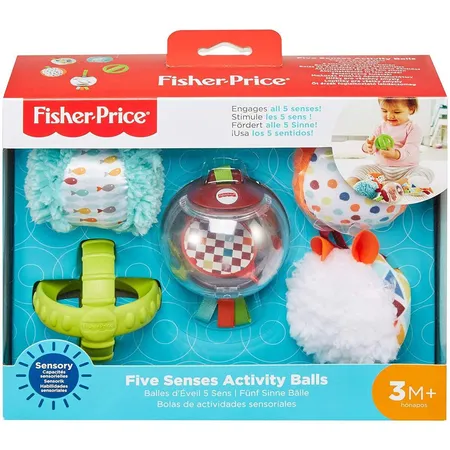 Fisher-Price Fünf Sinne Bälle, Sensorik-Spielzeug