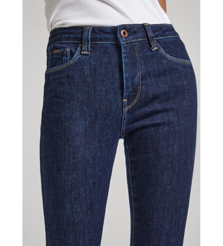 Calça jeans skinny de cintura alta Pepe Jeans, azul marinho.