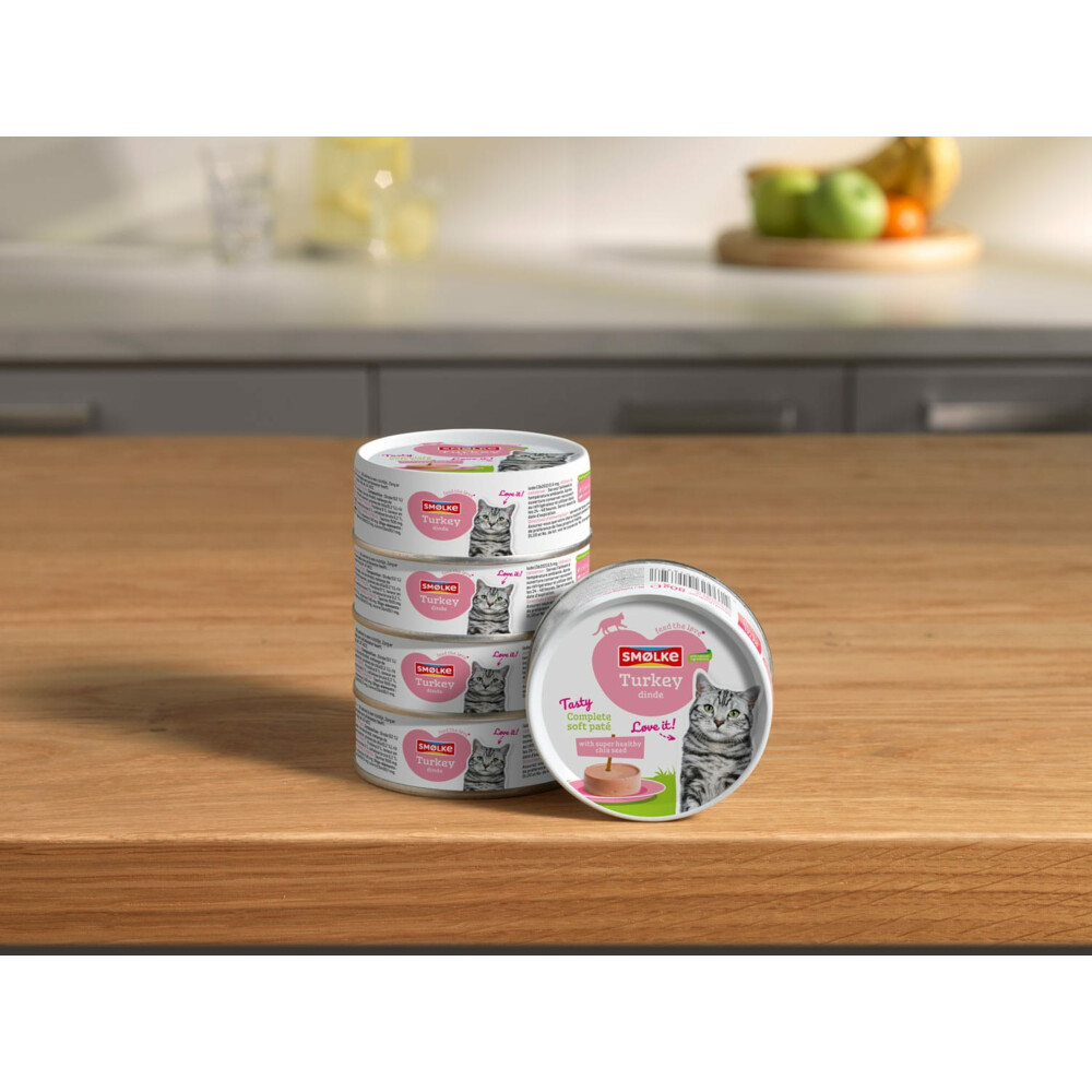 Smolke Kattenvoer Soft Paté Kalkoen80 gr