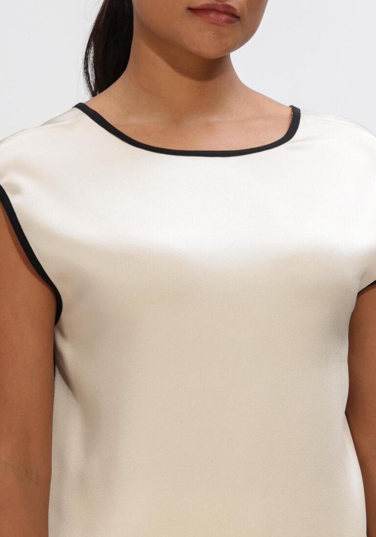 beige forte forte top envers satin shiny top