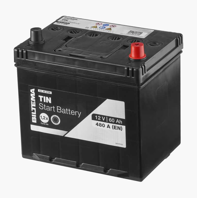 Startbatteri, 12 V, 60 Ah