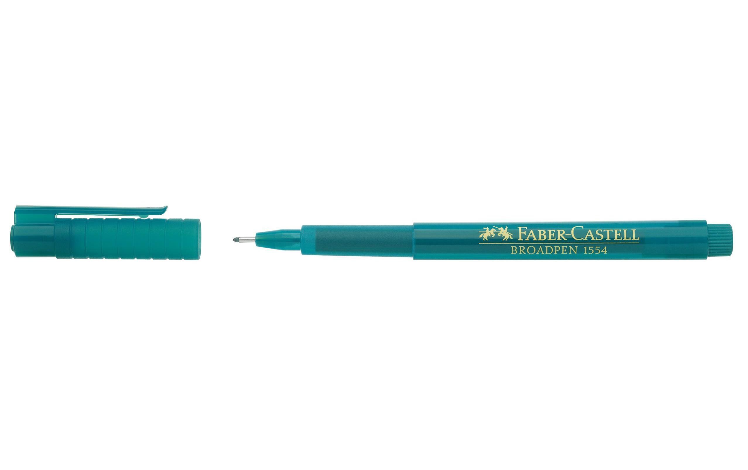 Fineliner Broadpen 1554 0.8 mm, TürkisFaserschreiber für Schule, Beruf und Freizeit