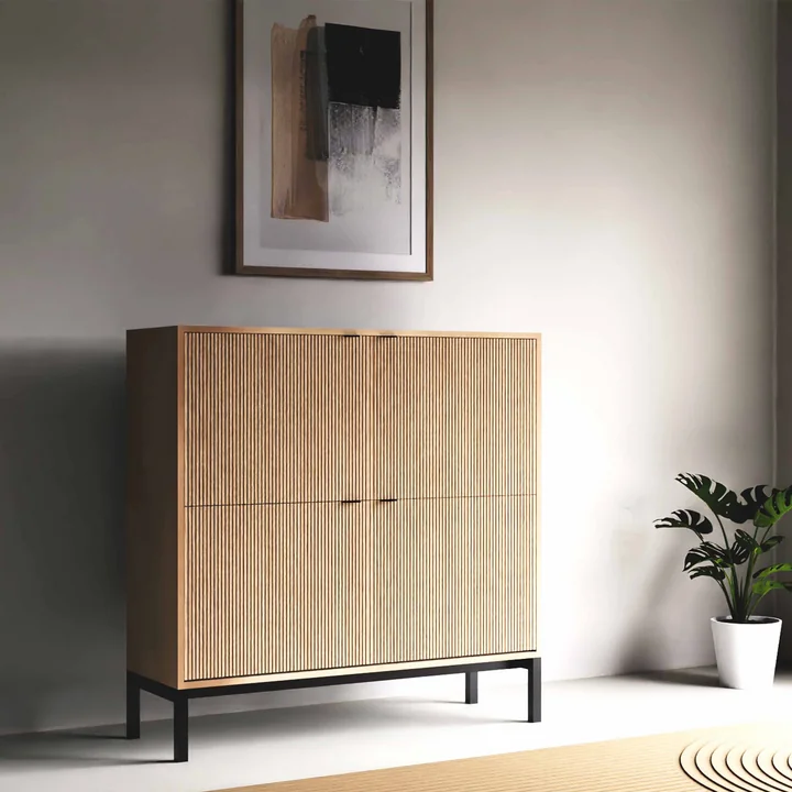 Nuuck - Sami Highboard 110 cm, Eiche natur