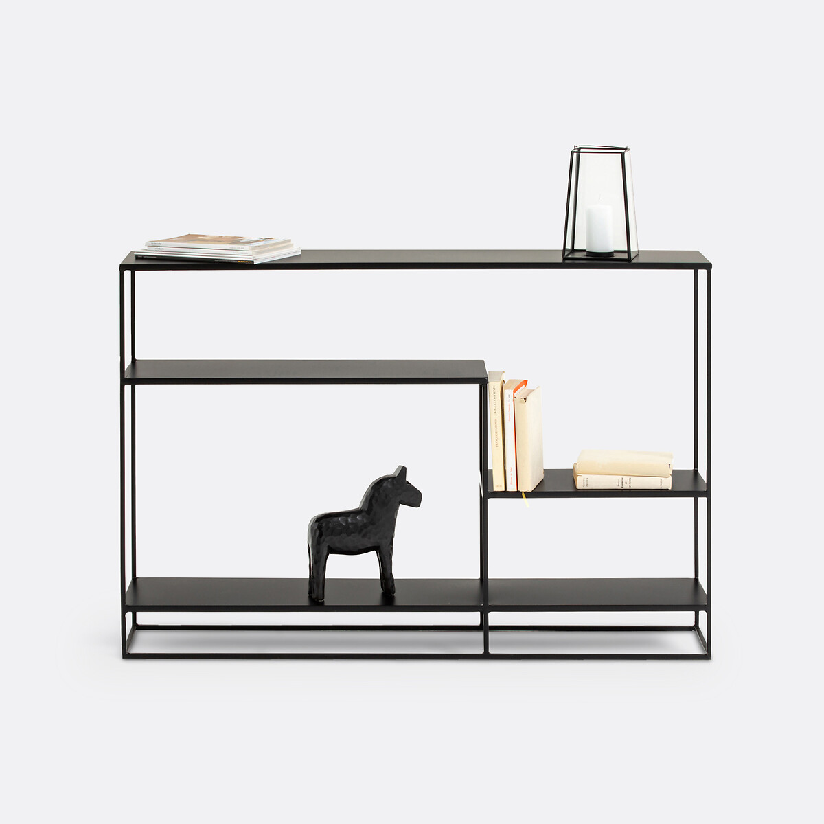 LA REDOUTE INTERIEURS<br>Mesa de parede assimétrica em metal e aço, Miva