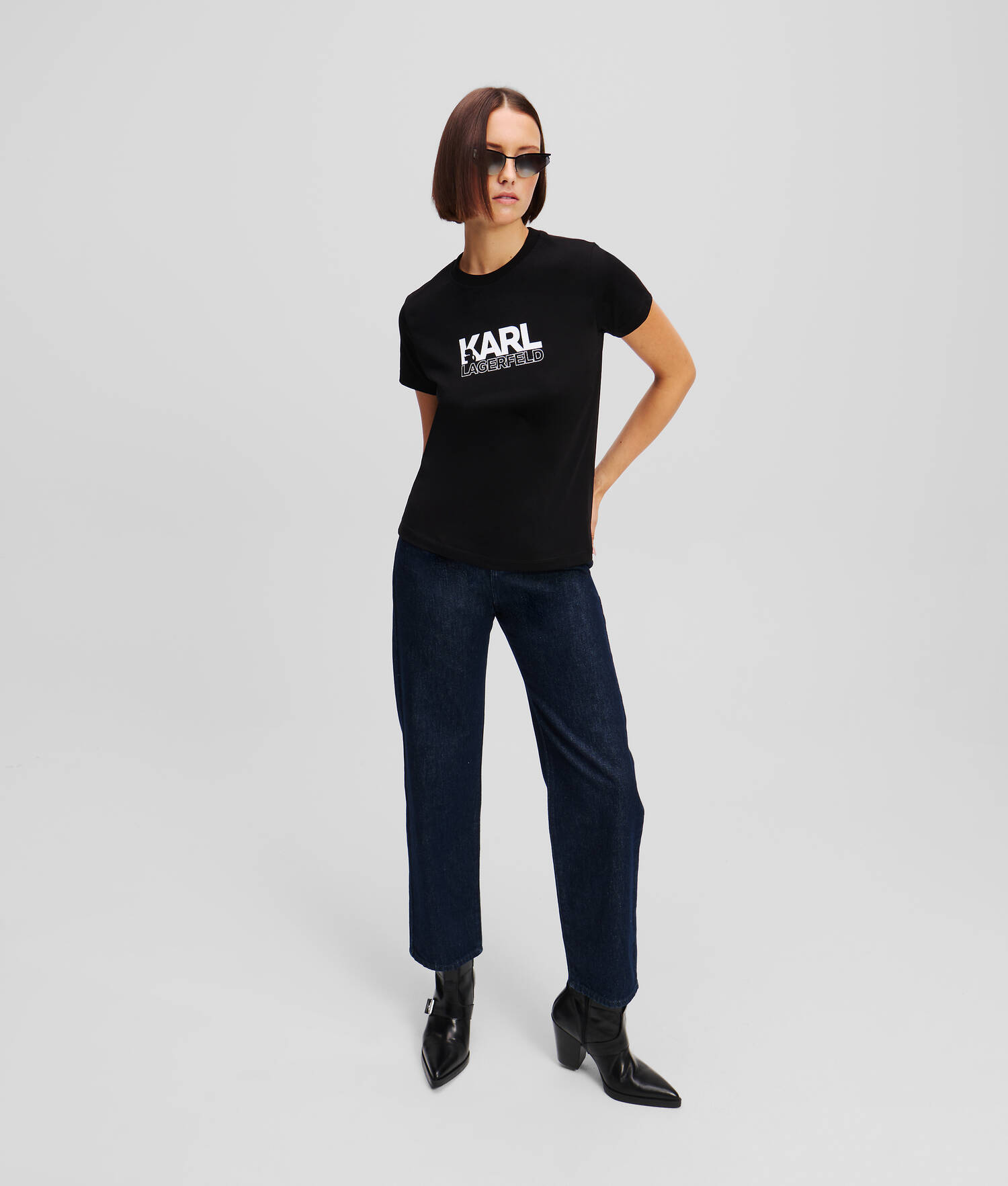 T-SHIRT À LOGO SUPERPOSÉ KARL