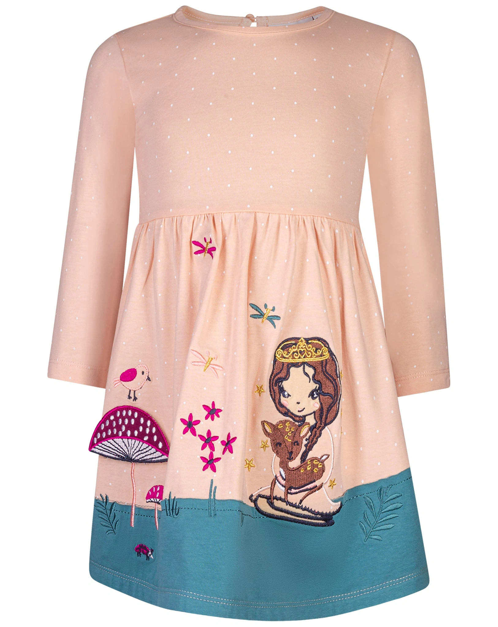 Langarmkleid WALDPRINZESSIN in rose