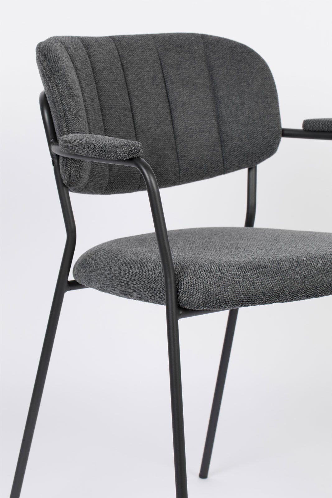 Esszimmerstuhl ARMJOLIEN 2er Set dunkelgrau