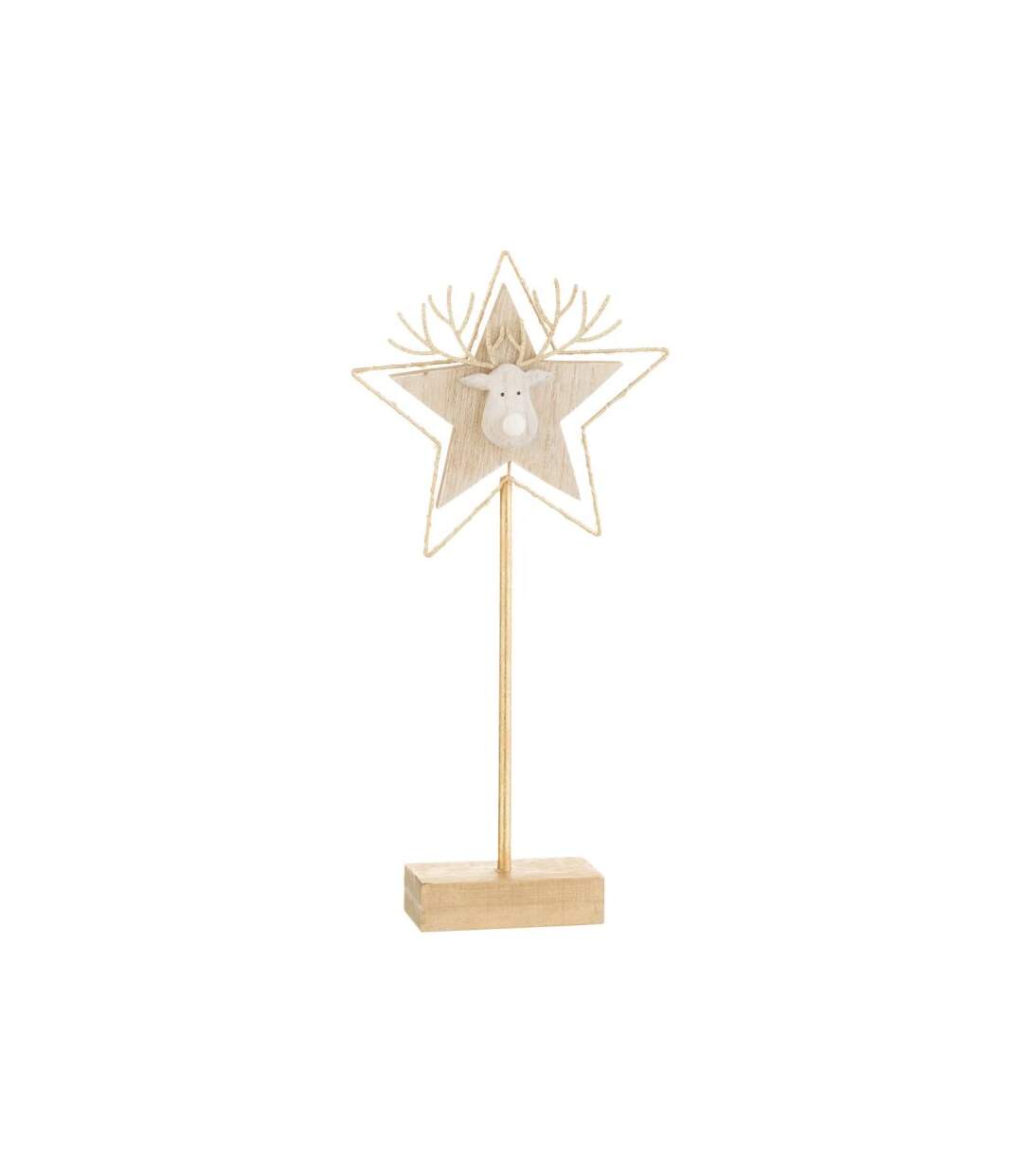 Paris Prix - Décoration De Noël à Led renne étoilé 43cm Or
