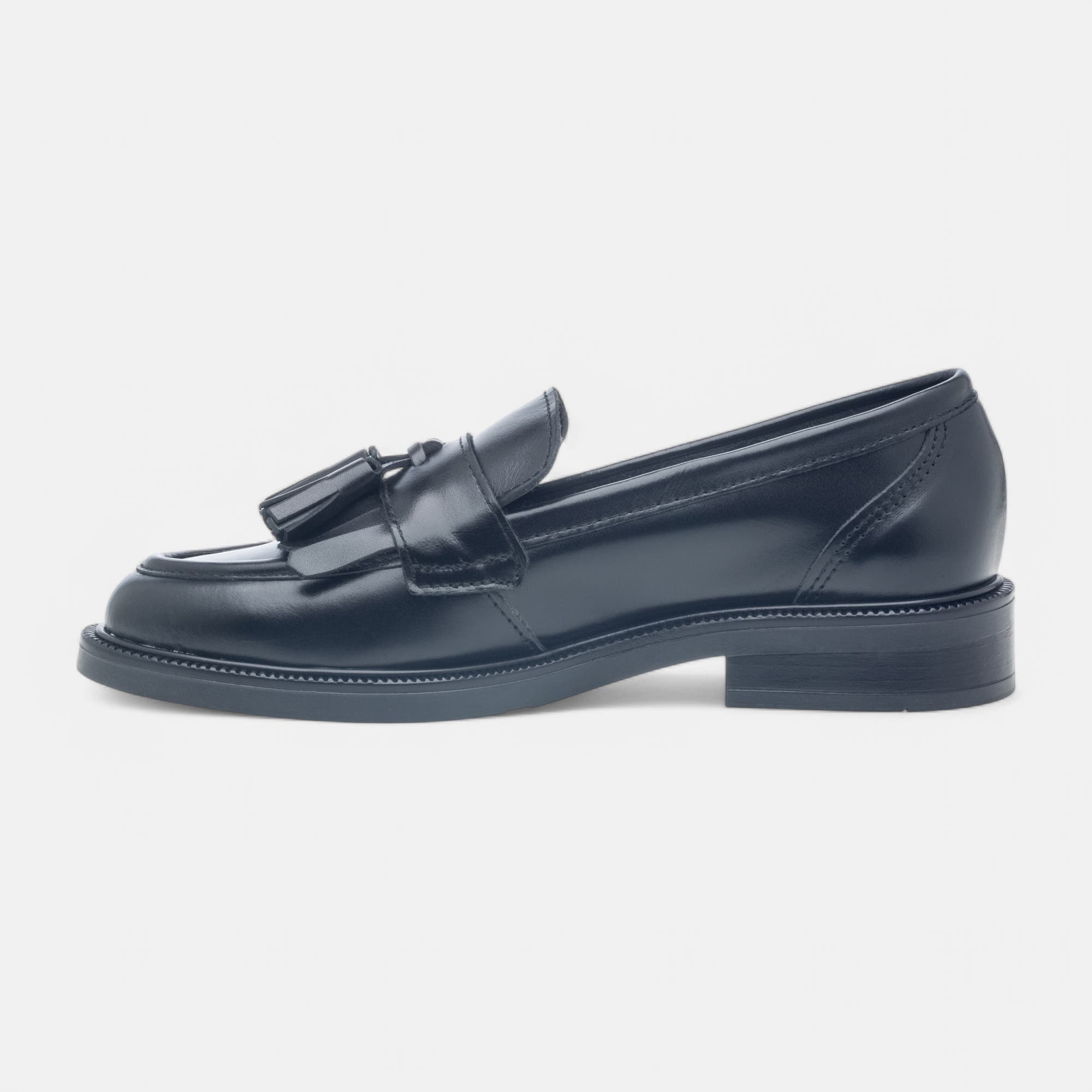 Mocassins Femme en cuir noir