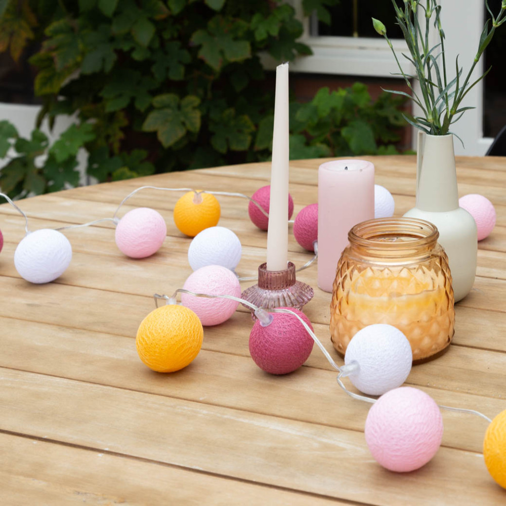Cotton Ball Lights Outdoor starter kit lichtslinger - Pasion