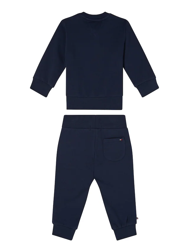 Tommy Hilfiger Shirt & Hose »BABY ESSENTIAL CREWSUIT« Set, 2er, 2 Stk.