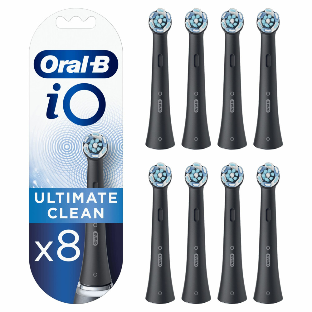 Oral-B Opzetborstels iO Ultimate Clean Zwart8 stuks