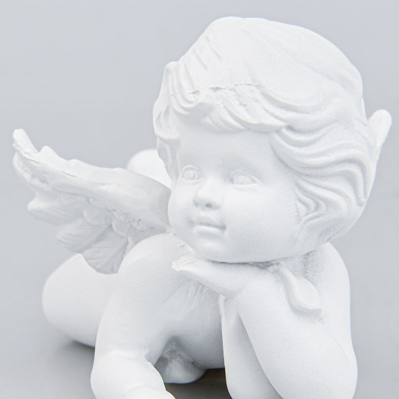 Figurine ange songeur à poser