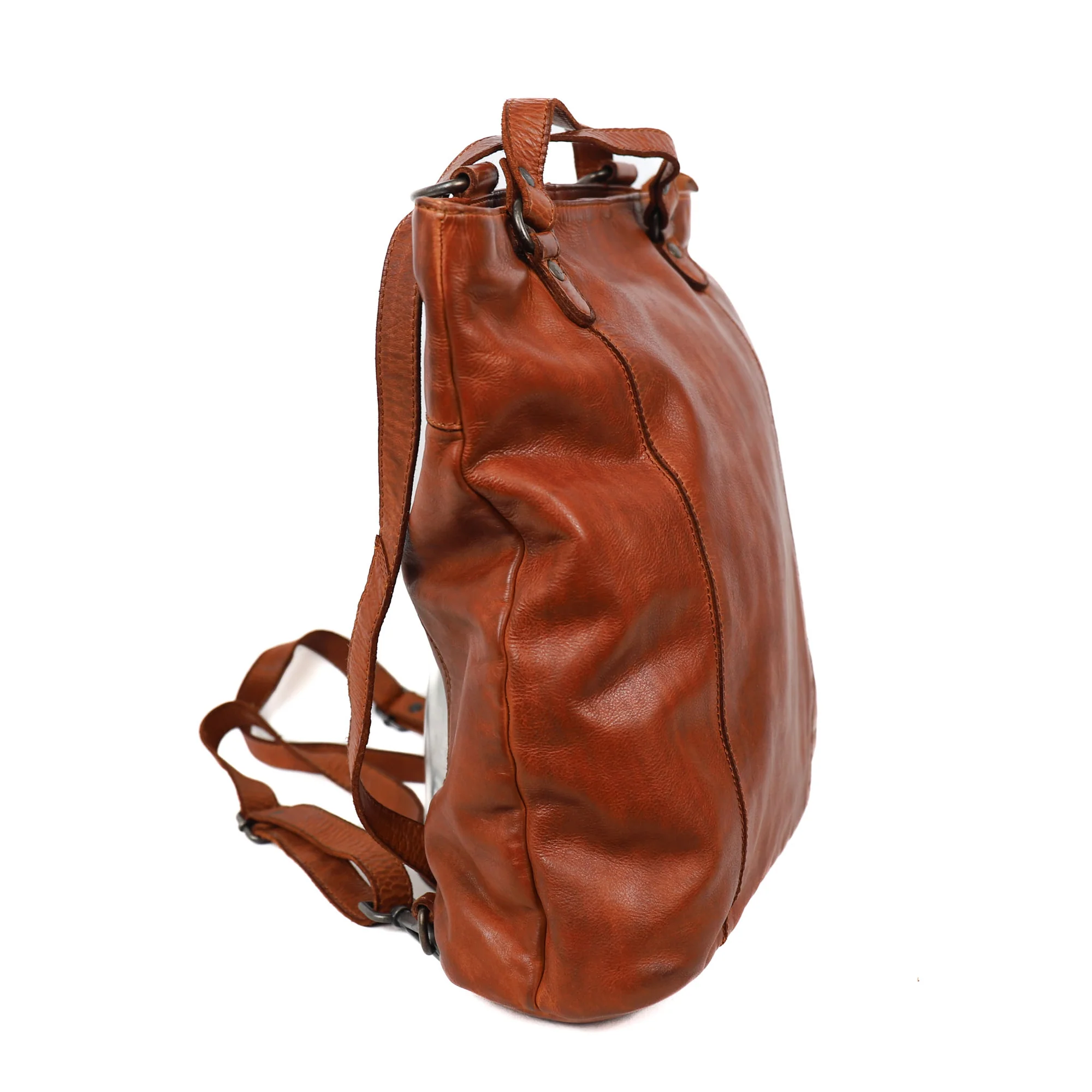 Bear Design Cow Lavato Rugzak/ Schoudertas Sandy L Cognac CL44953