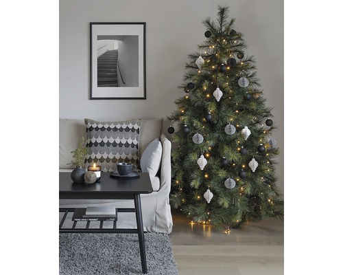 LED-boomwikkel met ring Konstsmide Ø 8 cm 5 strengen 200 LED's lichtkleur amber