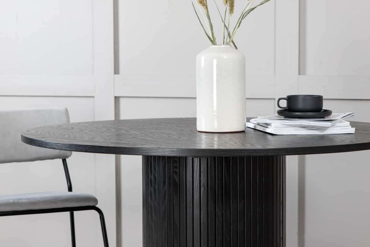 Eettafel Pokka Ø110 cm zwart