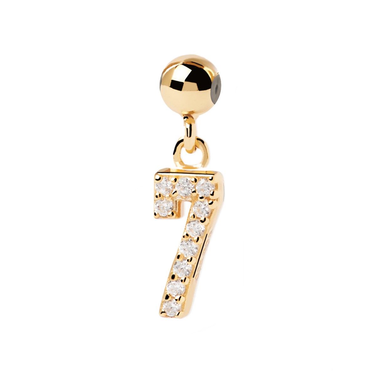 Charm PdPaola Numéro 7 doré