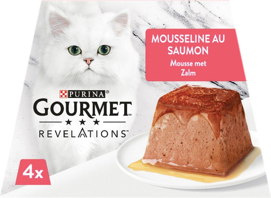 Gourmet kattenvoer in mouse Revelations zalm 57 g 4 stuks