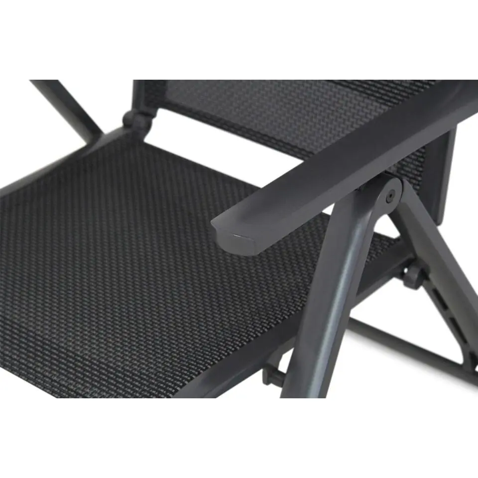 Tuinset 4 personen 90 cm Aluminium/textileen Grijs Hartman Royal