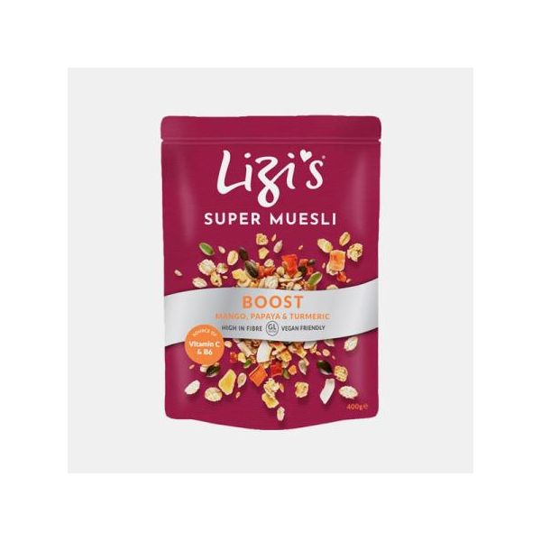 Lizis Super Muesli Boost Manga Papaia Curcuma 400g