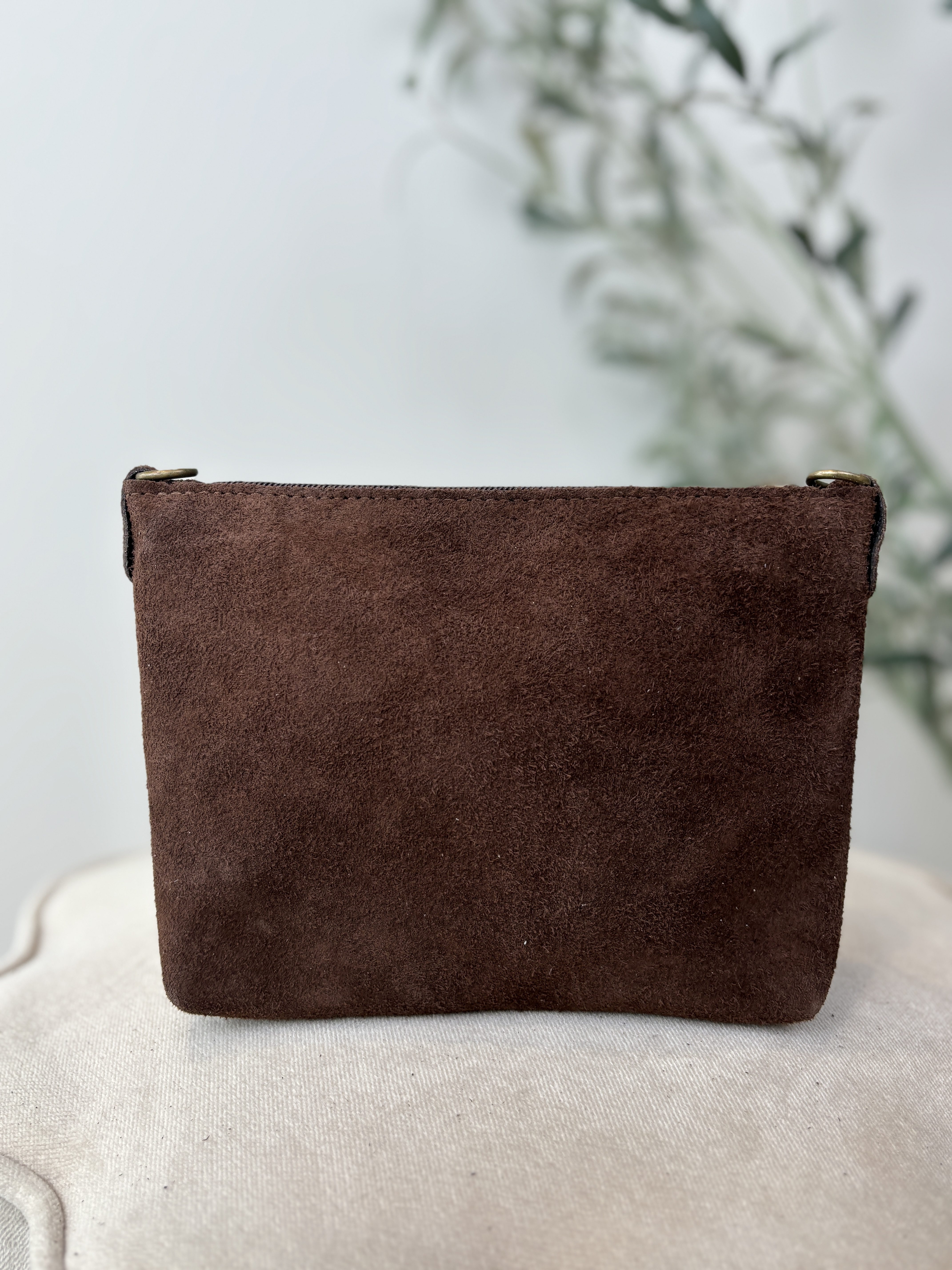 Ariel Bag - Suede Donker Bruin