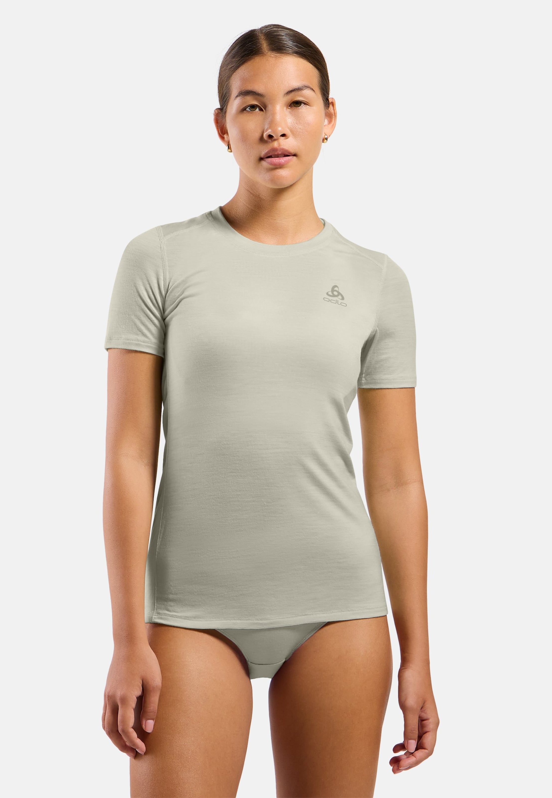 Natural Merino 160 Base Layer T-shirt in agate gray