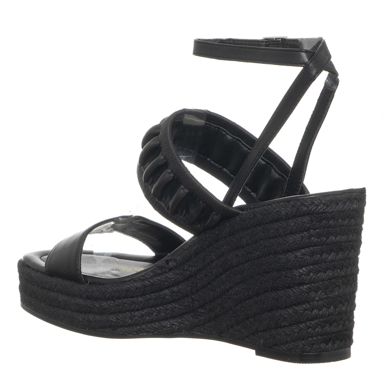 Liu-Jo Sandales Compensées Yasmin noires - Talon 11 cm