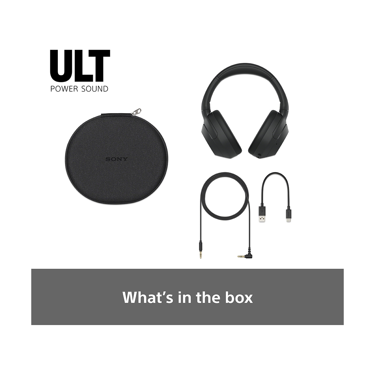 Sony ULT Wear trådløse around-ear hodetelefoner (sort)
