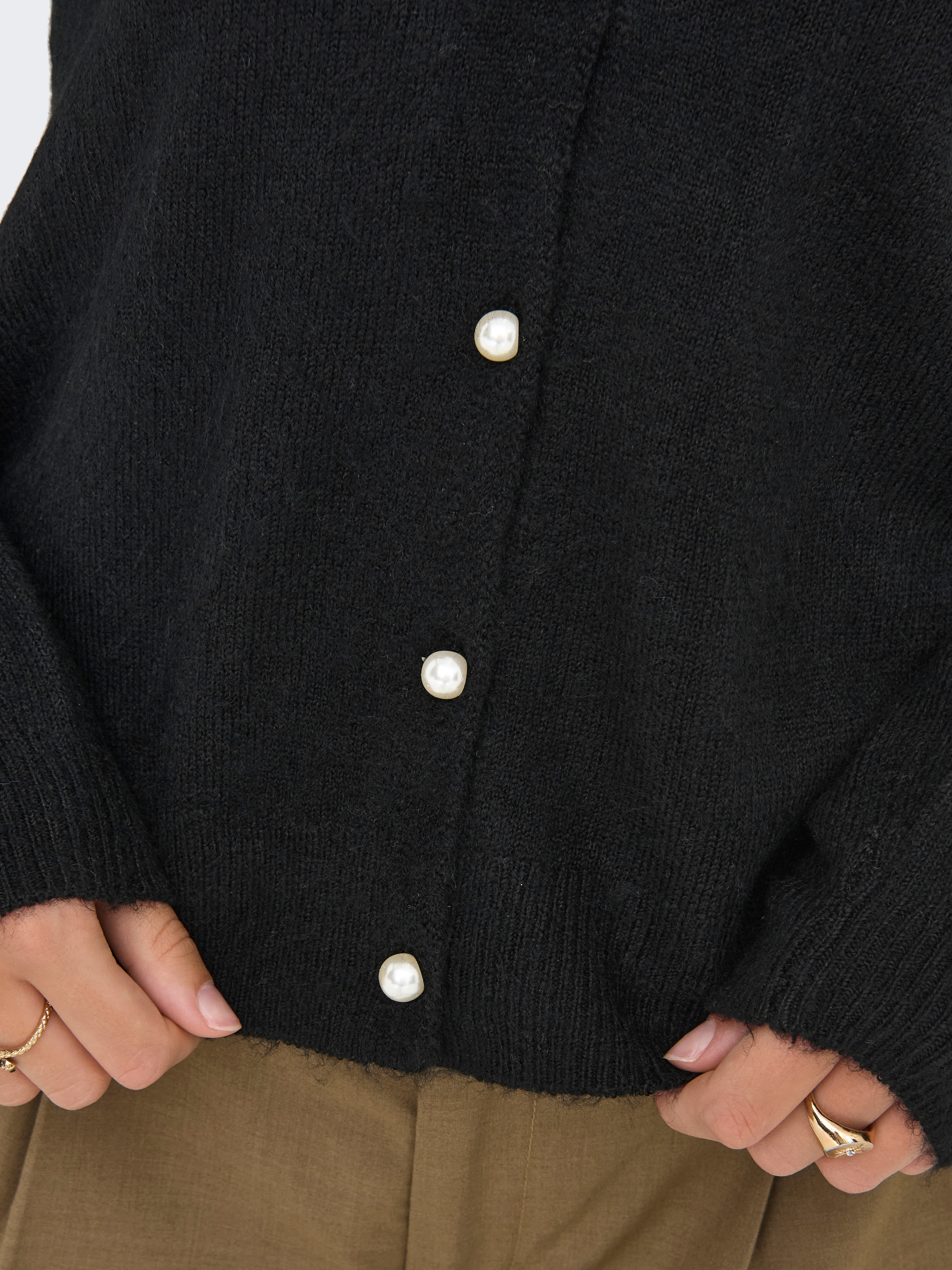 ONLY Strickjacke »ONLADELE LS LACE MIX REVERS CARDI CC KNT«