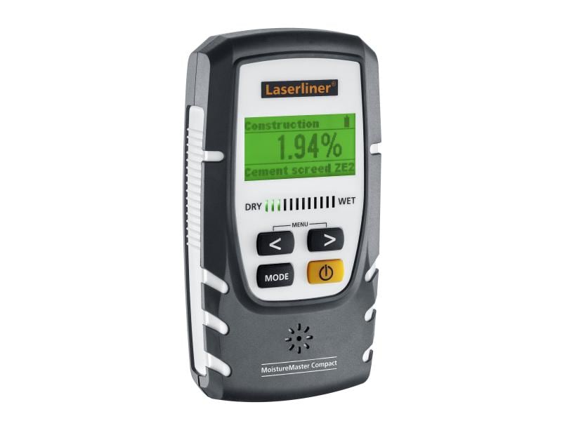 Laserliner Feuchtigkeitsmessgerät MoistureMaster Compact Pl Messgerät mit Bluetooth und CM-Modus