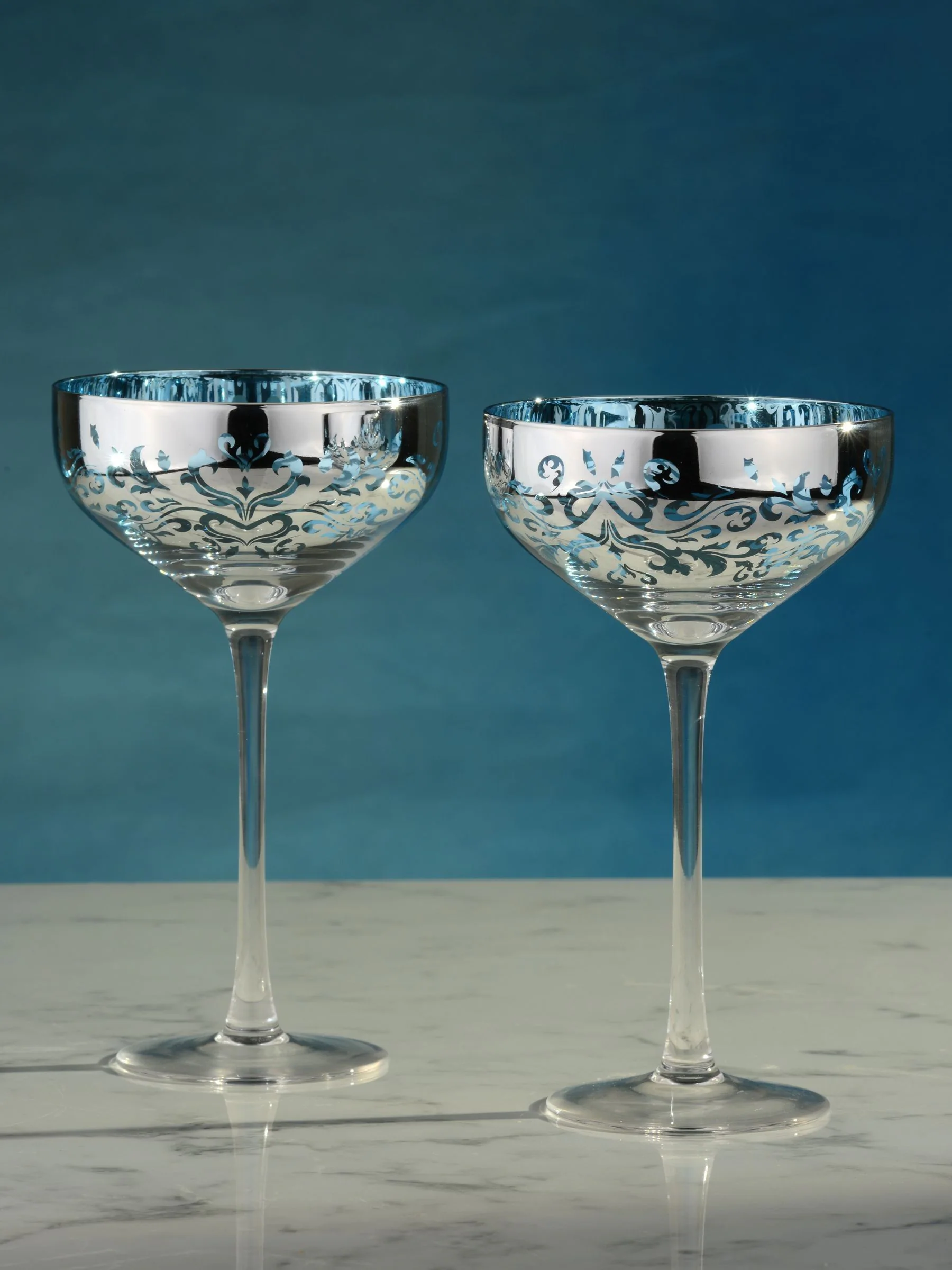 Artland Set of 2 Filigree Champagne Saucers