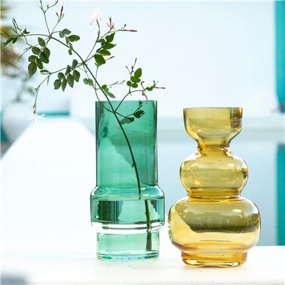 Vase en verre cylindrique